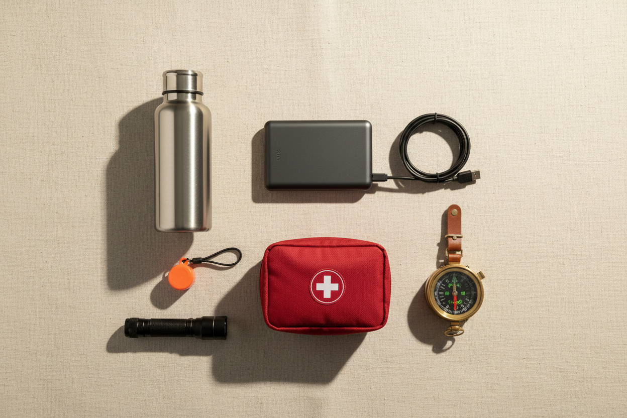 This is my personal "First Supply Run" list. It's designed to get you safe, hydrated, and connected so you can rest and start your journey with confidence.