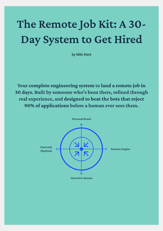 The Remote Job Kit: A 30-Day System to Get Hired